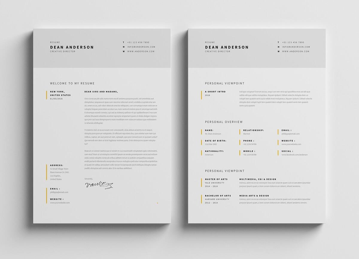 15 Student Resume Cv Templates To Download Now regarding size 1200 X 865