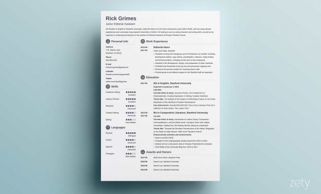 15 Student Resume Cv Templates To Download Now with measurements 1800 X 1069