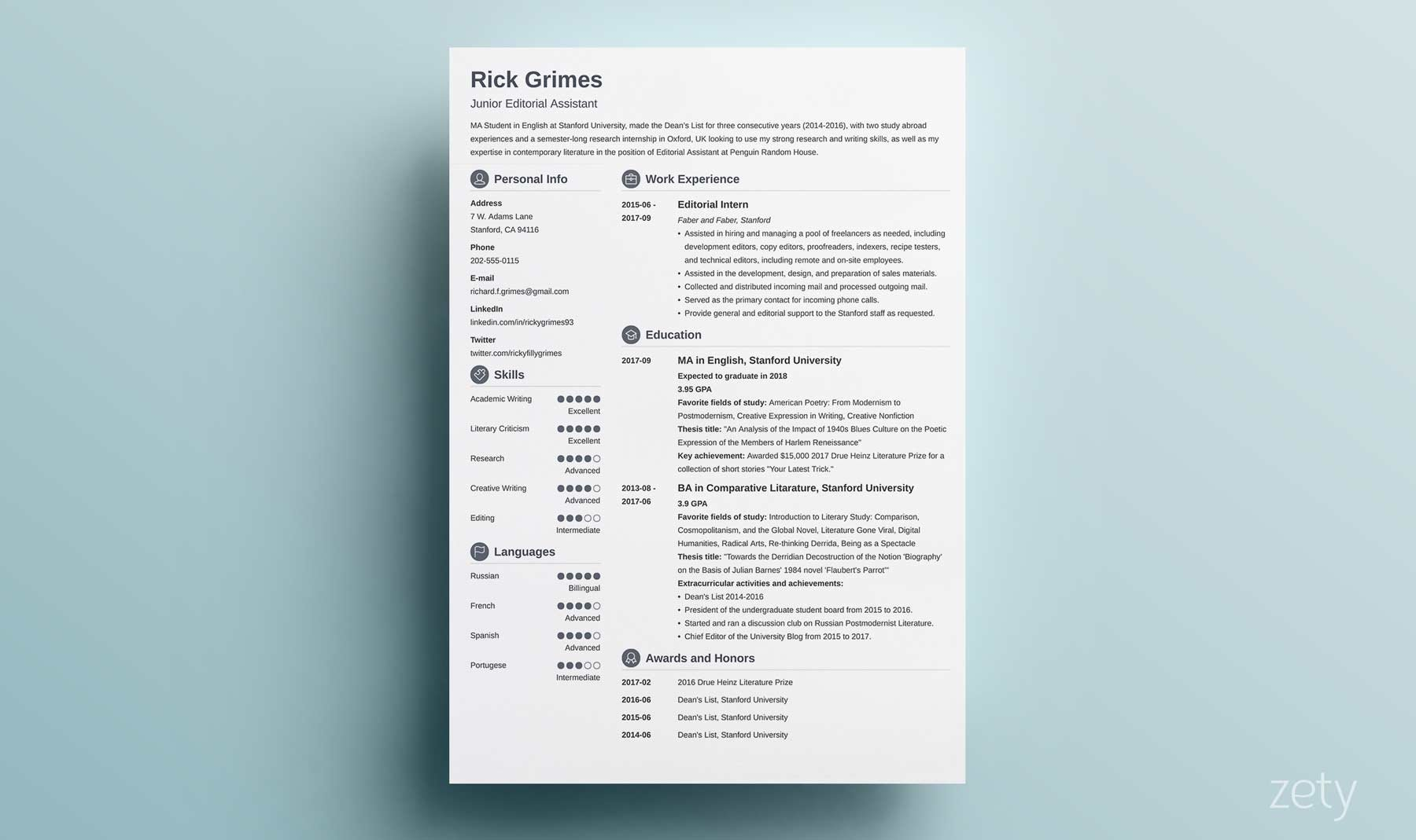 15 Student Resume Cv Templates To Download Now with measurements 1800 X 1069