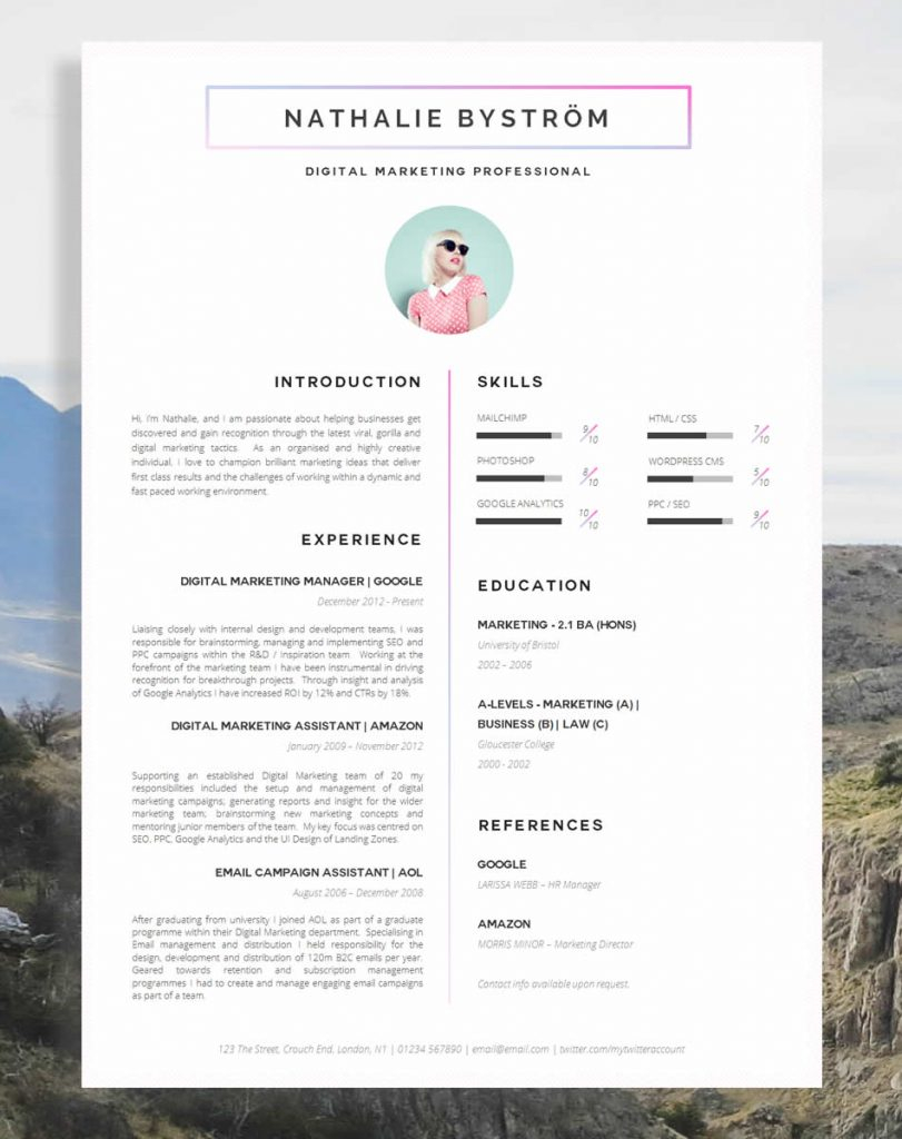 17 Awesome Examples Of Creative Cvs Resumes Guru pertaining to size 811 X 1024