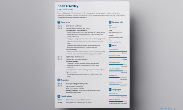 18 Modern Resume Templates Examples With Format Tips throughout proportions 2400 X 1693