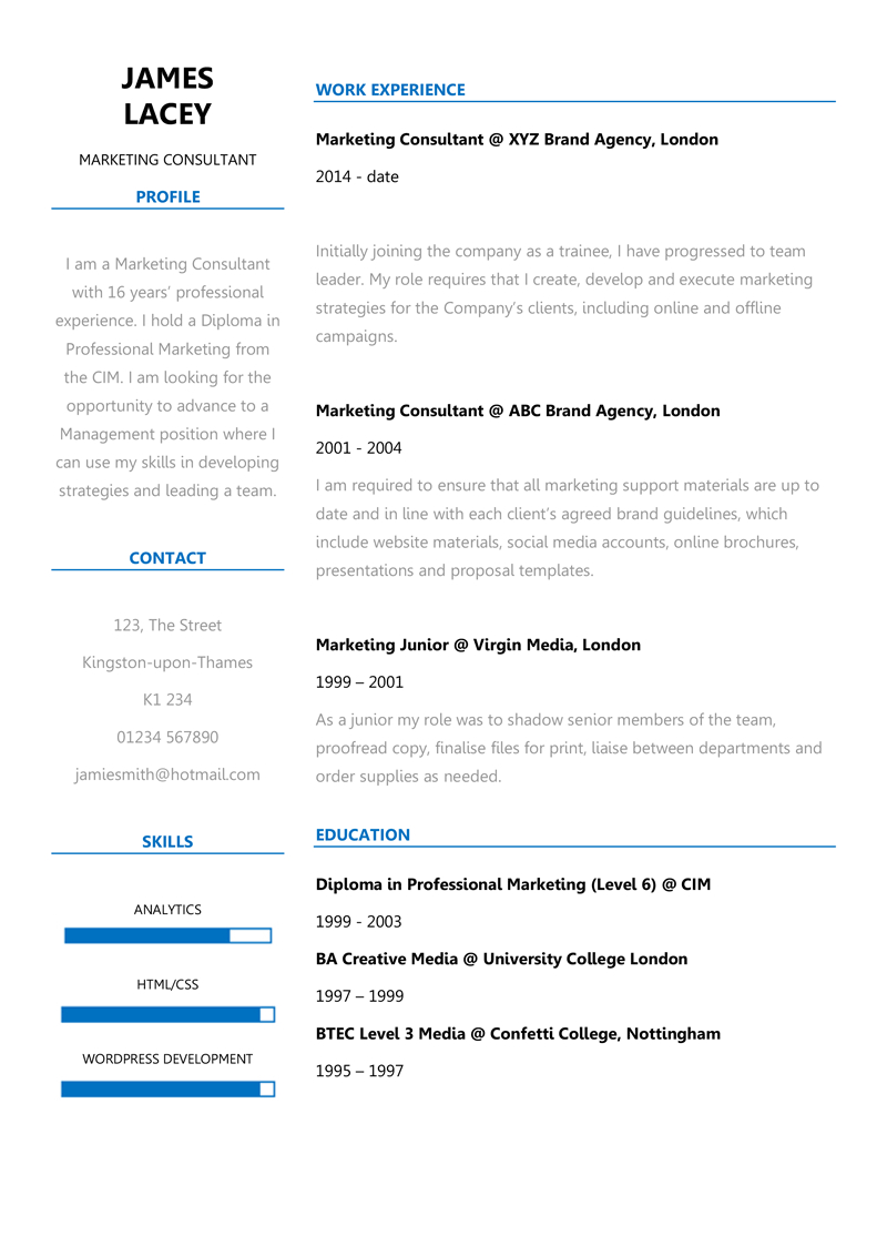 2 Column Cv Template Fresh Design In Ms Word Free Download with regard to sizing 800 X 1132