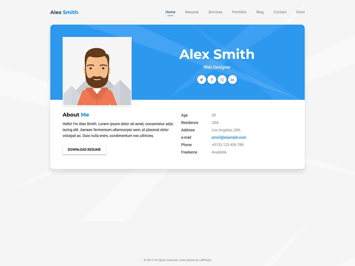 20 Best WordPress Resume Themes 2020 Athemes in measurements 1200 X 900