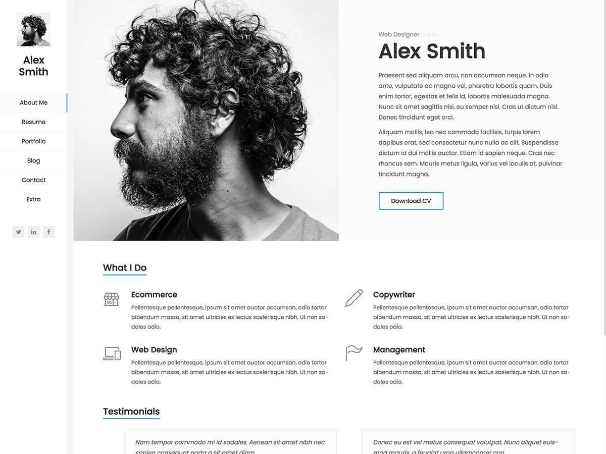 20 Best WordPress Resume Themes 2020 Athemes throughout sizing 1200 X 900