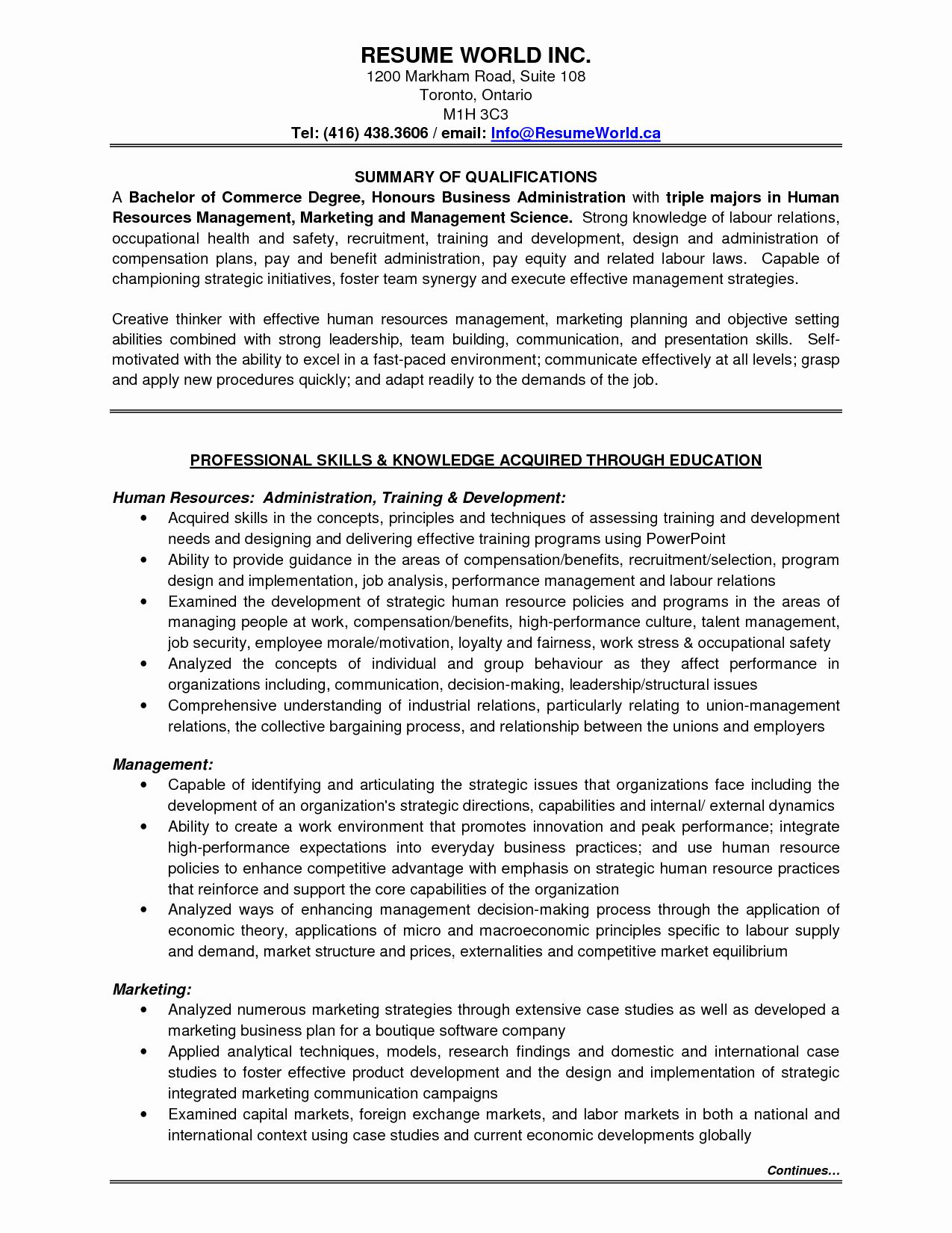 20 Entry Level Marketing Resume Marketing Resume Project for measurements 1275 X 1650