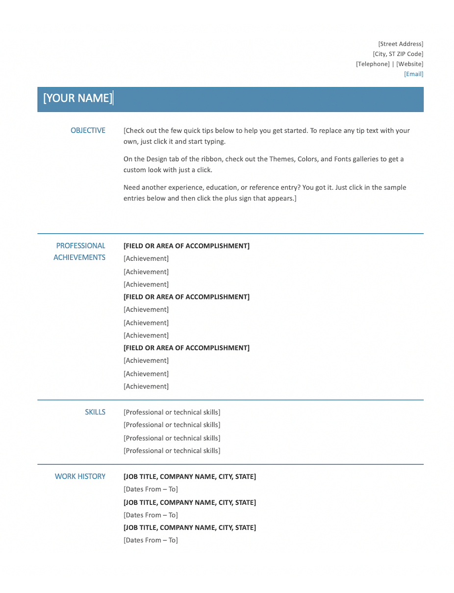 20 Free And Premium Word Resume Templates Download for proportions 926 X 1210