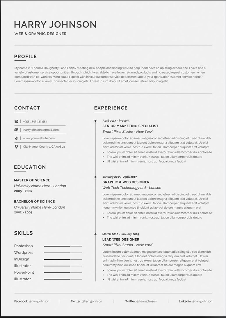 20 Free And Premium Word Resume Templates Download within proportions 777 X 1090