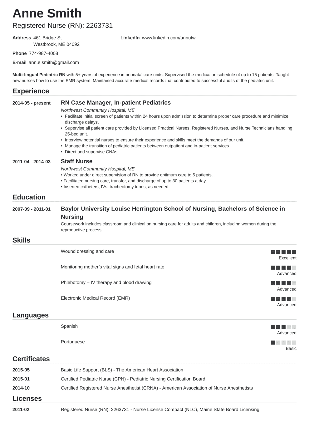 20 Nursing Resume Examples Template Skills Guide with size 990 X 1400