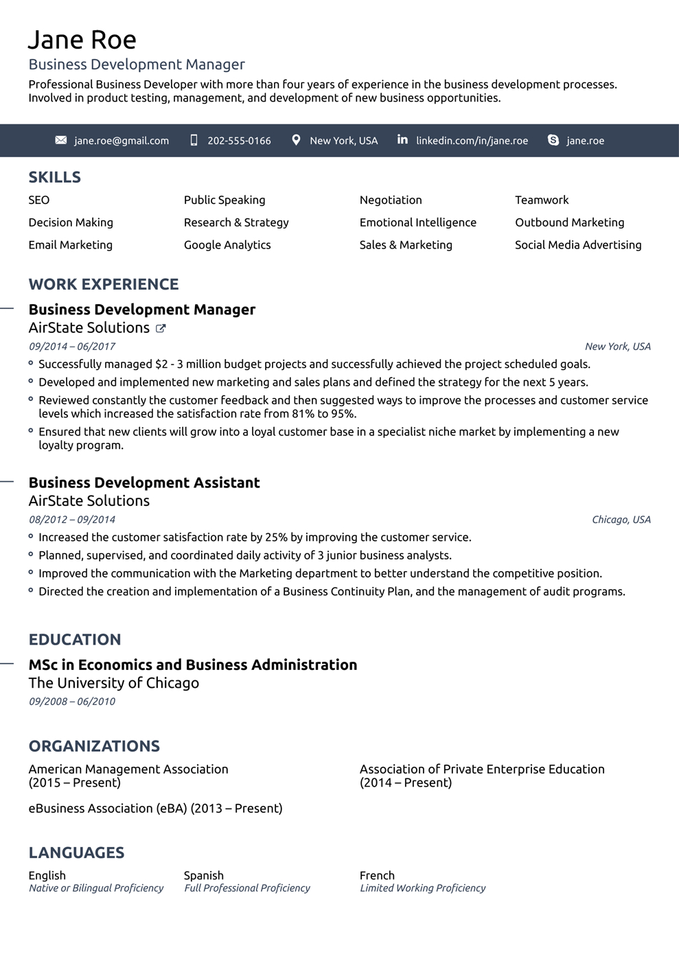20 One Page Resume Templates Free Download inside size 989 X 1400