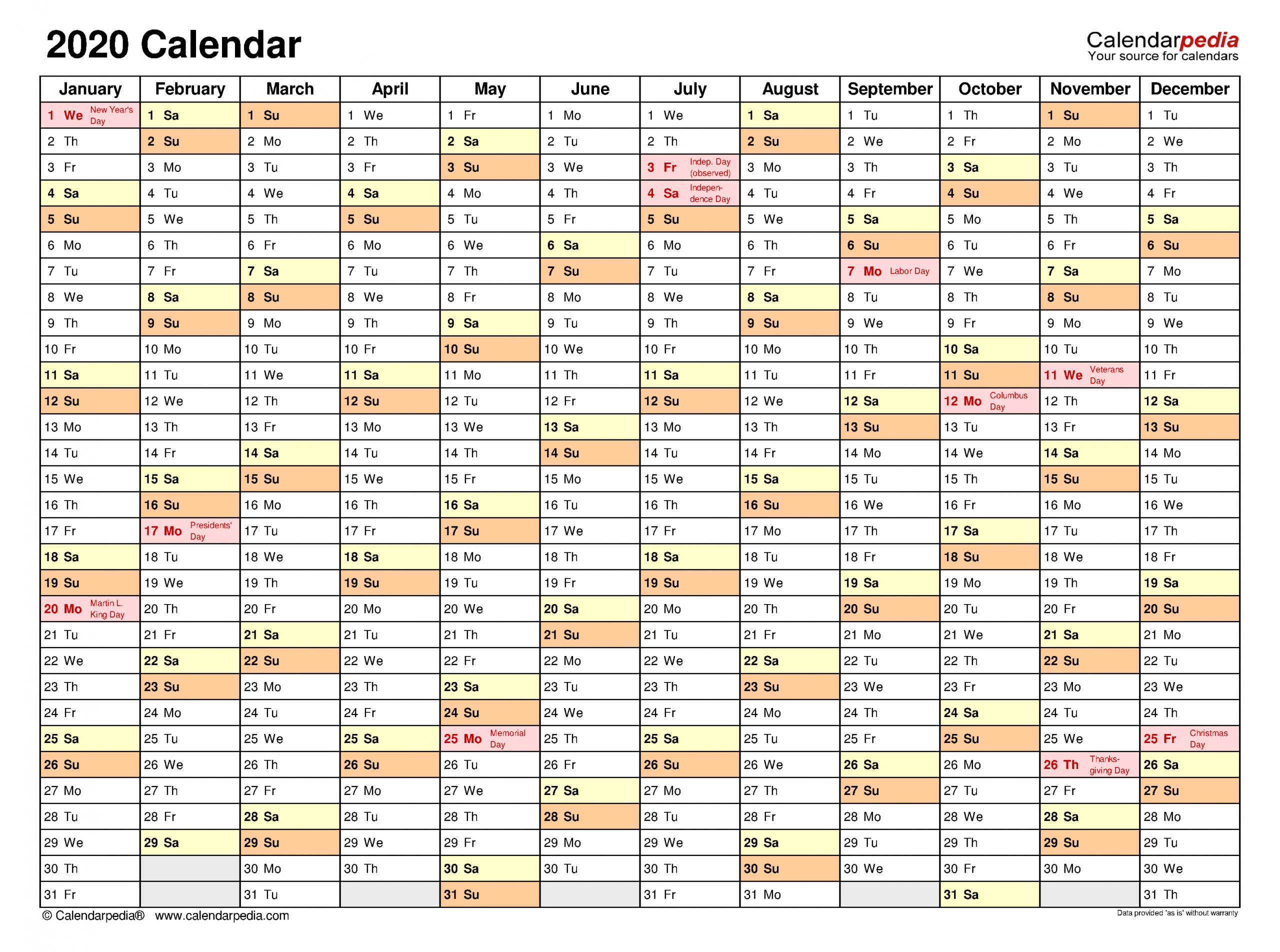 2020 Calendar Free Printable Microsoft Excel Templates with regard to measurements 3252 X 2419