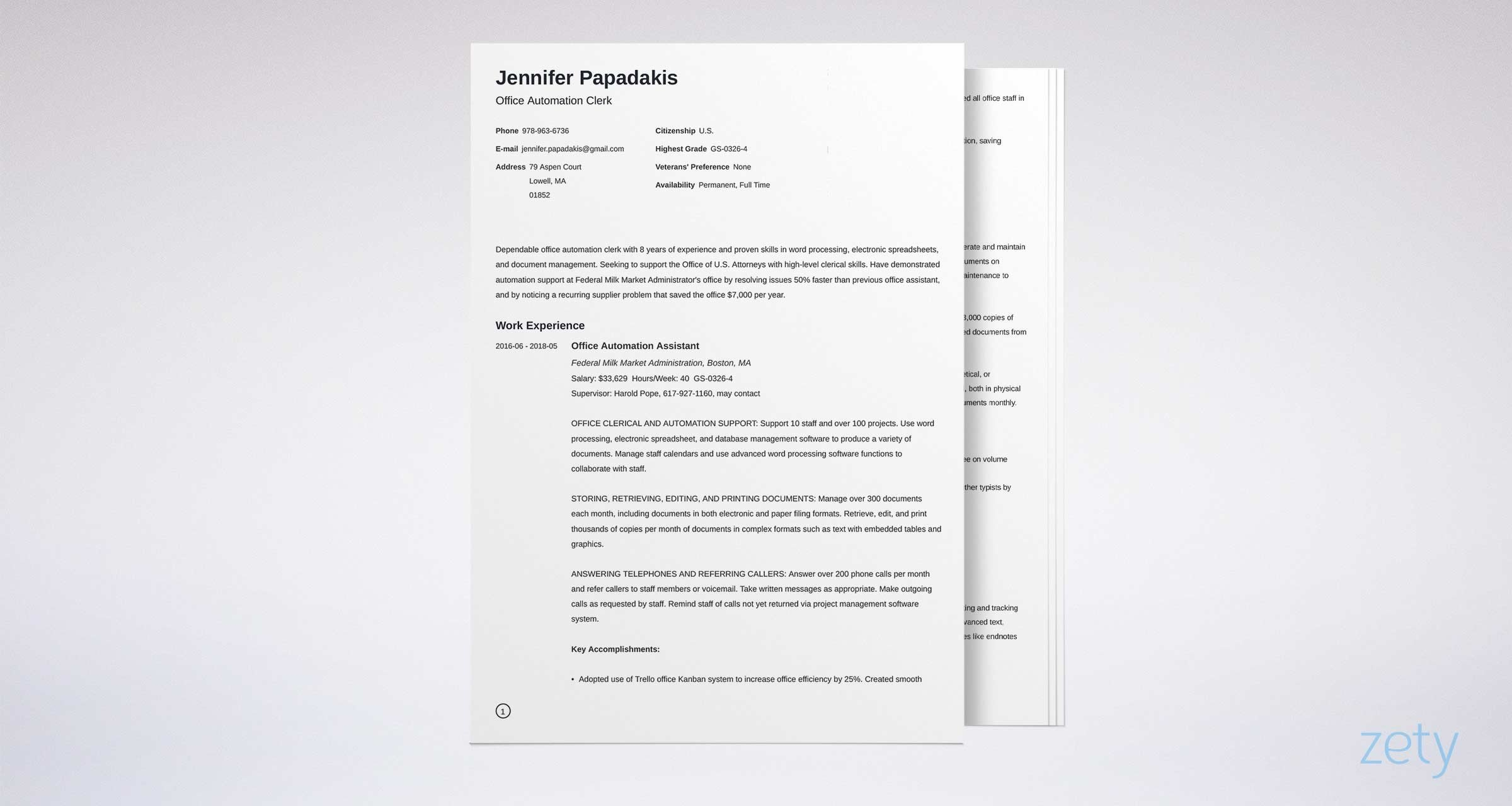 2020 Federal Resume Template Format 20 Examples for size 2400 X 1280