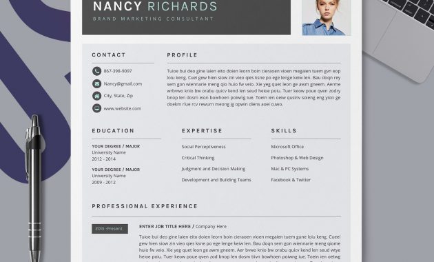 2020 Job Winning Ms Word Resume Template Curriculum Vitae Modern Cv Template Professional And Creative Resume Unique Resume 1 3 Page Resume with size 1500 X 1200