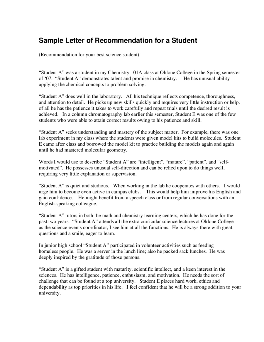 2020 Letter Of Recommendation Sample Fillable Printable with regard to dimensions 900 X 1165