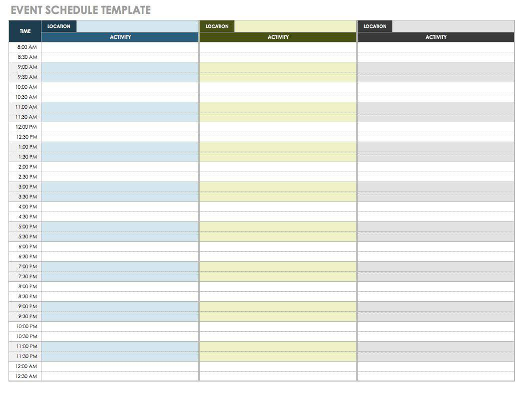 21 Free Event Planning Templates Smartsheet with regard to dimensions 1053 X 788