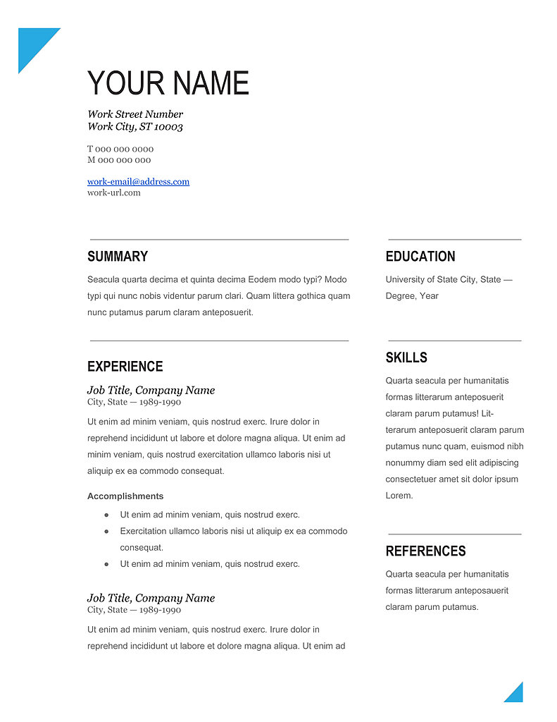 21 New Curriculum Vitae Format Ms Word File Free Resume with regard to dimensions 791 X 1024