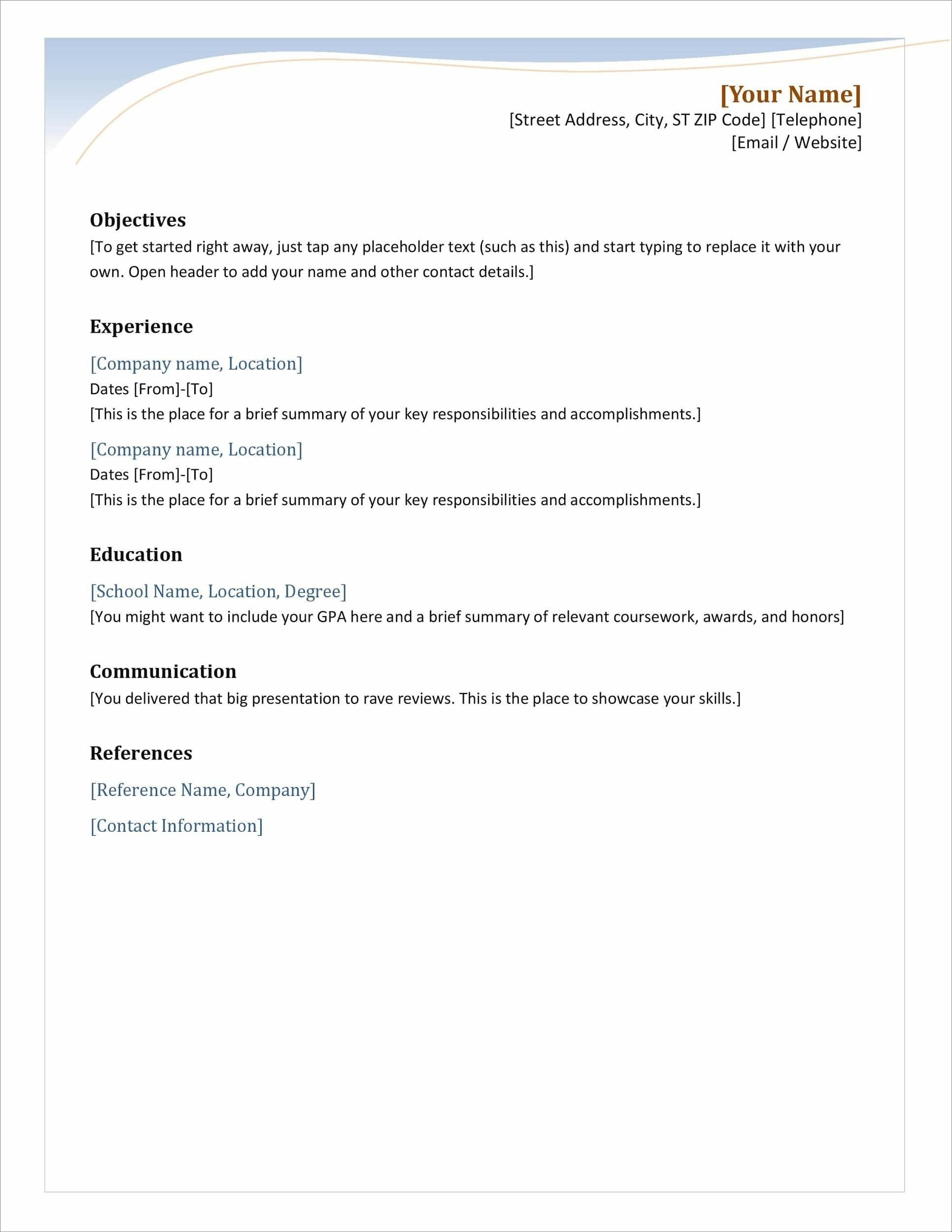 25 Beautiful Free Resume Templates For Microsoft Word pertaining to dimensions 1932 X 2500