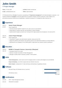 25 Beautiful Free Resume Templates For Microsoft Word regarding measurements 990 X 1400