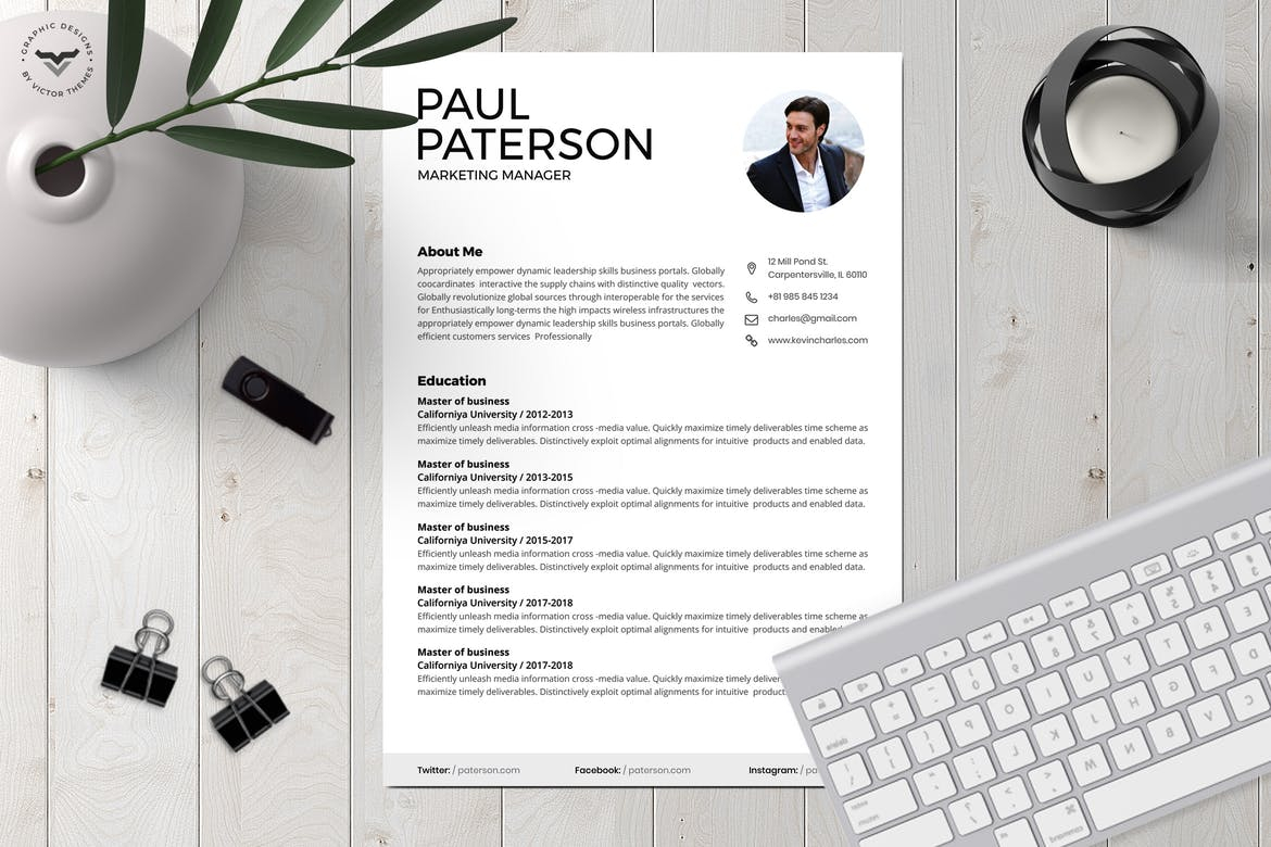 25 Best Cv Resume Templates 2020 Theme Junkie with regard to sizing 1170 X 780