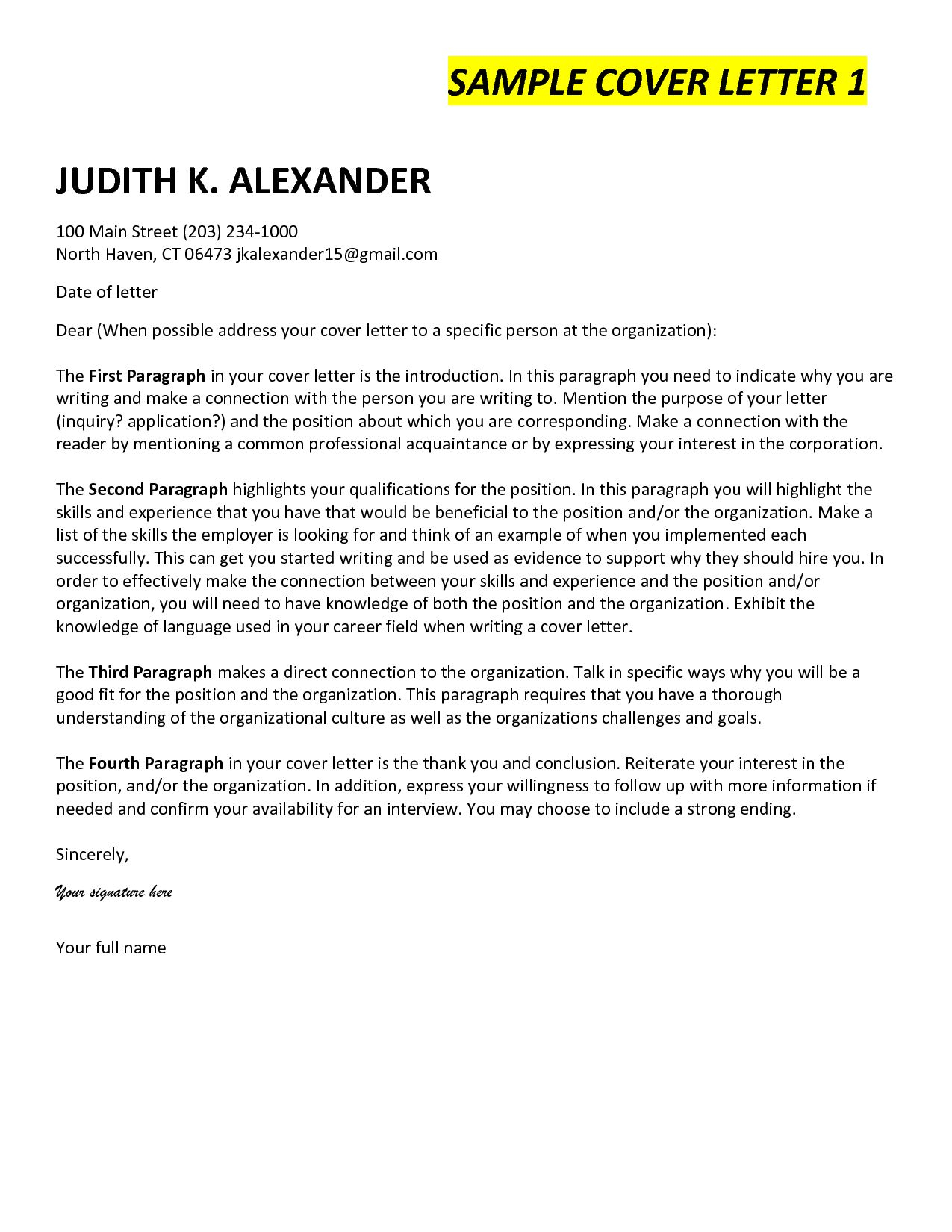 25 Cover Letter Ending Cover Letter Cover Letter For intended for proportions 1275 X 1650
