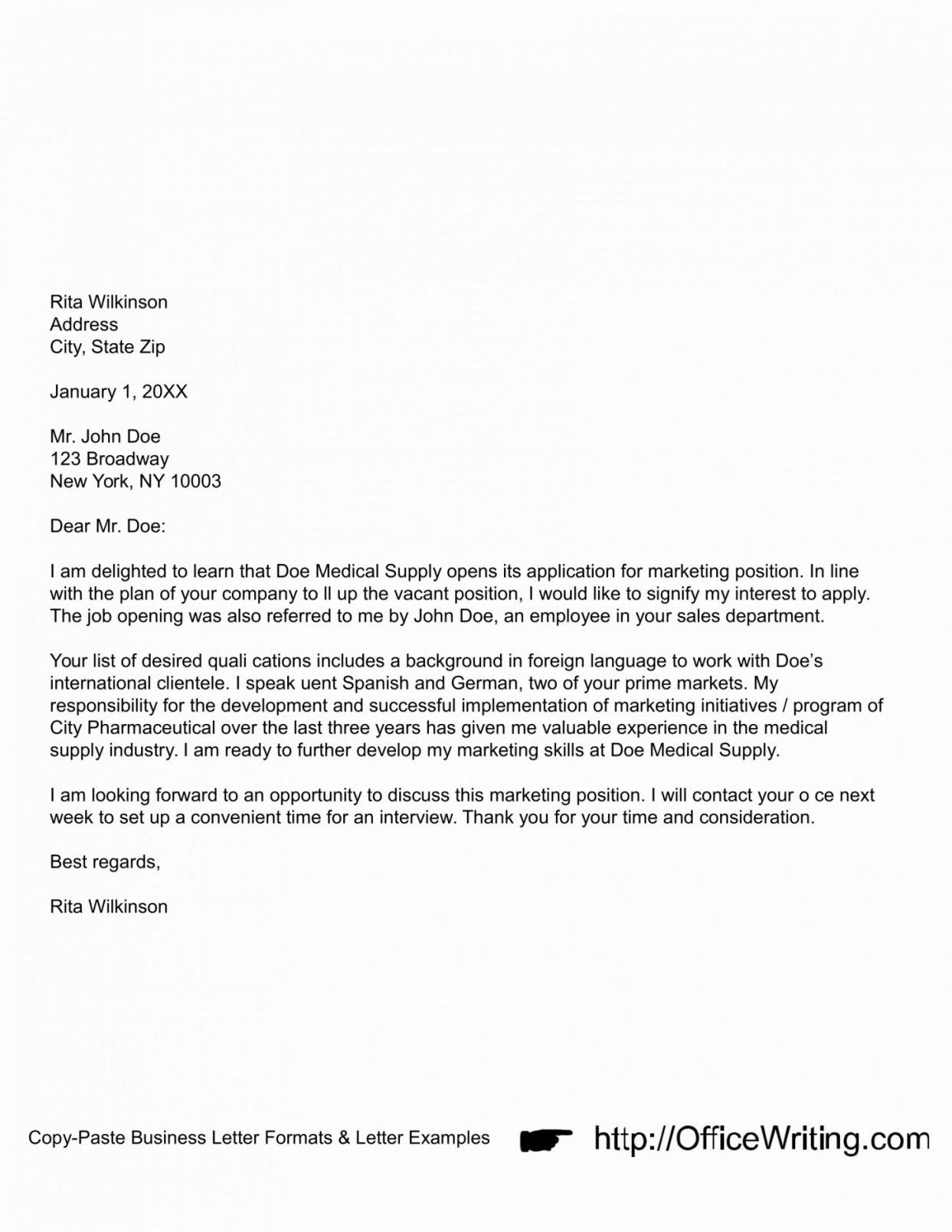 Cover Letter Template To Copy And Paste Invitation Template Ideas