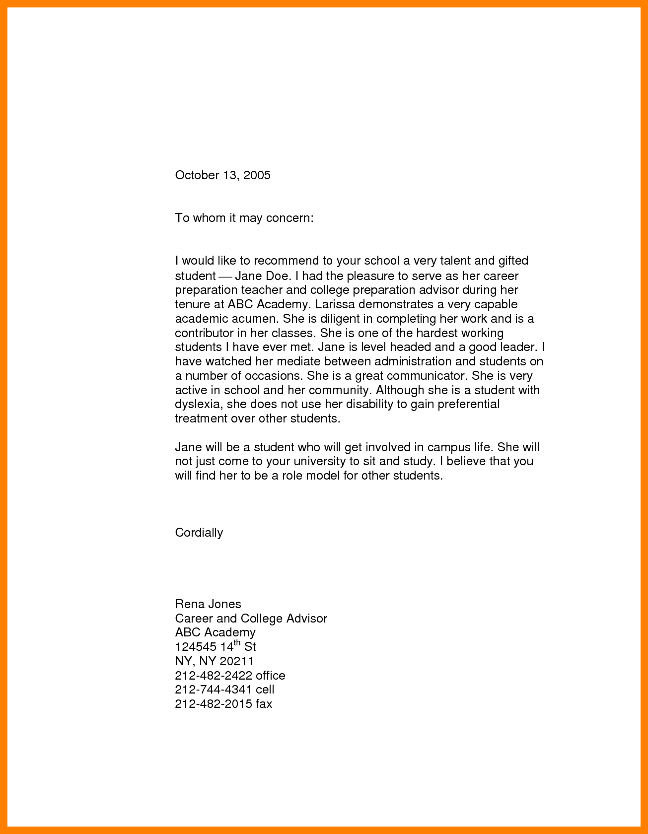27 Pdf Recommendation Letter Top 5 Printable Docx Download Zip with size 1305 X 1680
