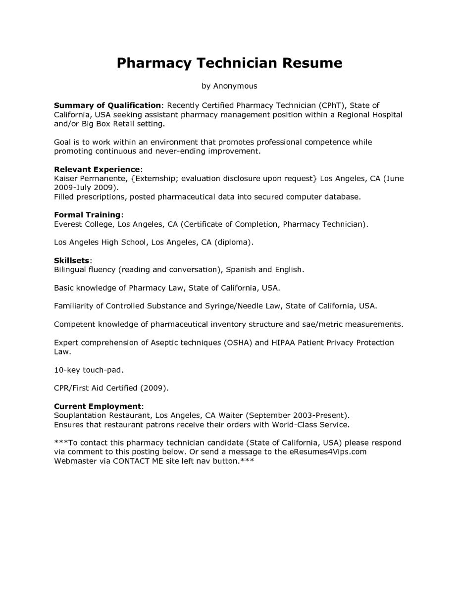 27 Pharmacist Cover Letter Pharmacy Technician Resume with regard to proportions 927 X 1200