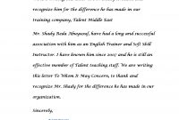 28th April 2013 A Recommendation Letter Talent Training throughout sizing 1653 X 2339