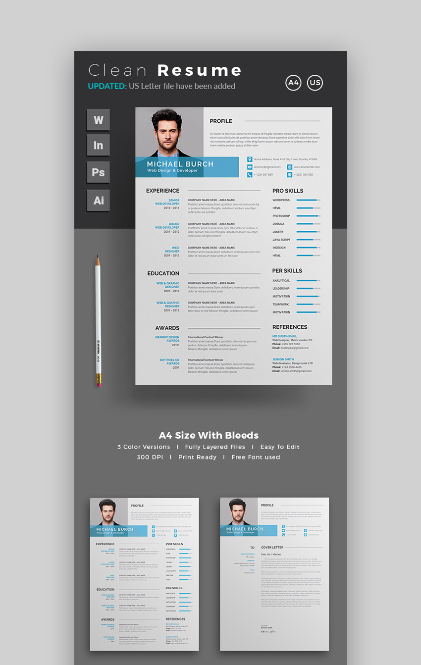 29 Modern Resume Templates With Clean Elegant Cv Designs intended for dimensions 850 X 1343