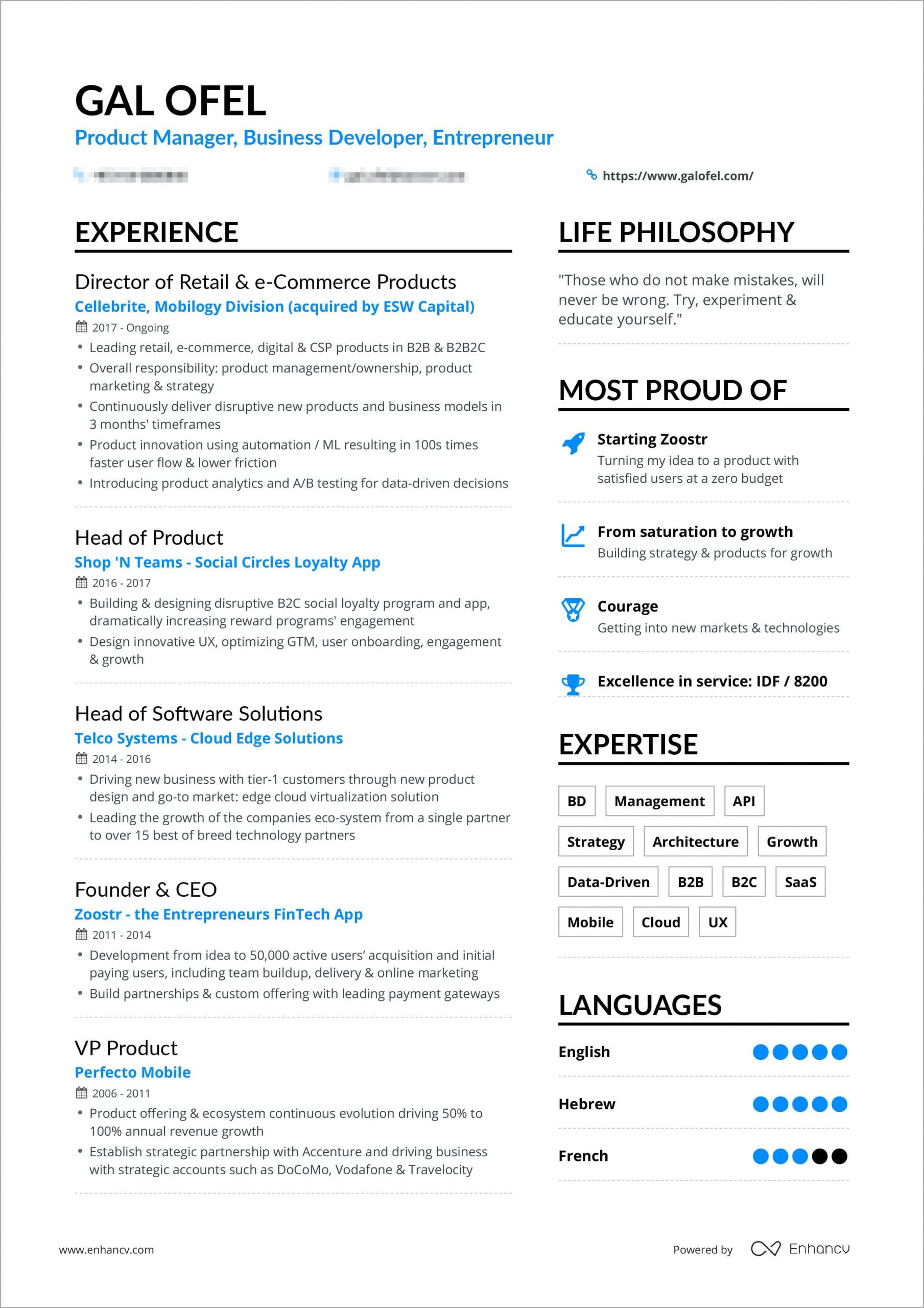 3 Powerful One Page Resume Examples You Can Use Now regarding measurements 2479 X 3508