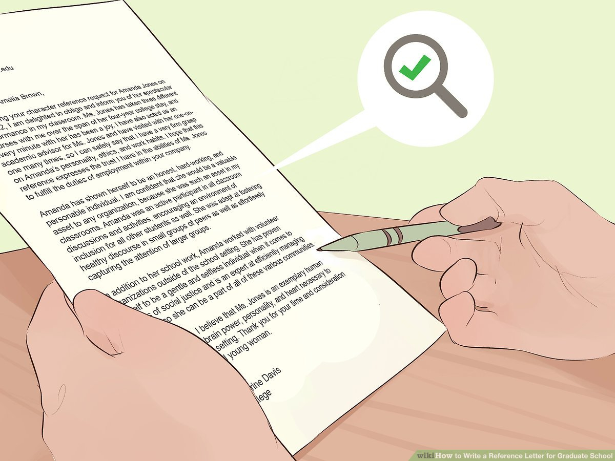 3 Ways To Write A Reference Letter For Graduate School Wikihow within dimensions 1200 X 900