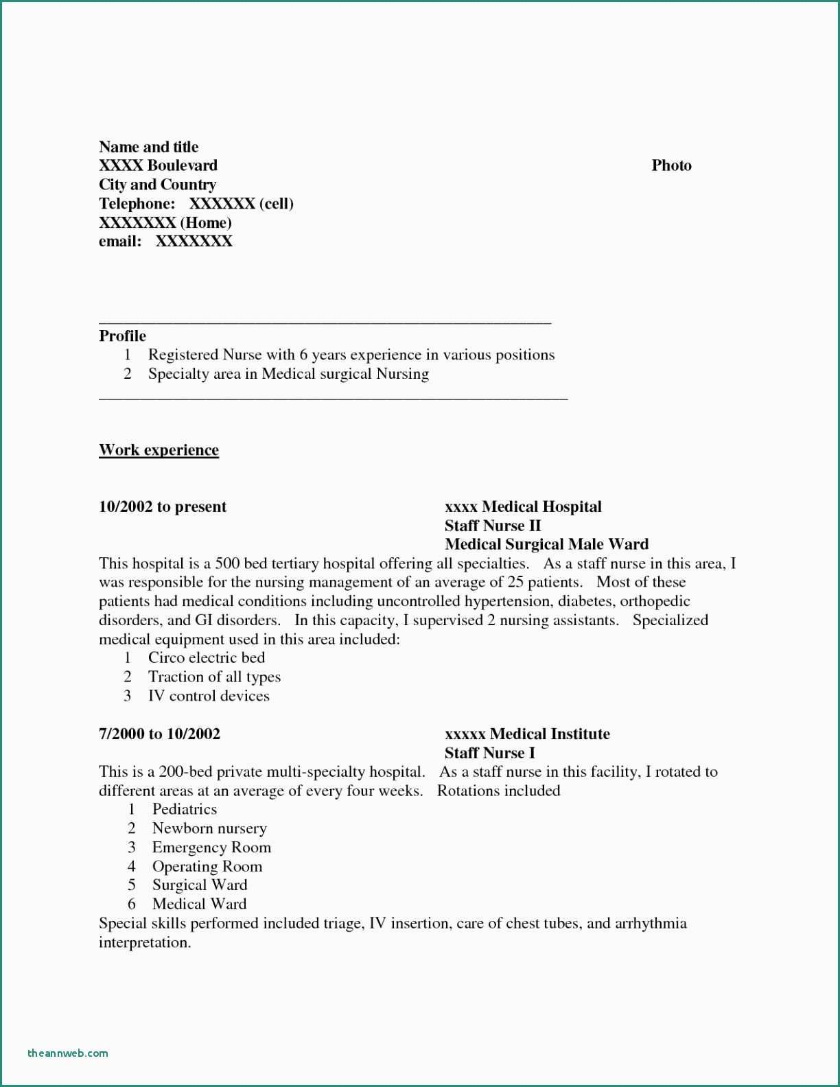 30 5 Years Experience Resume Nursing Resume Resume throughout measurements 1224 X 1584