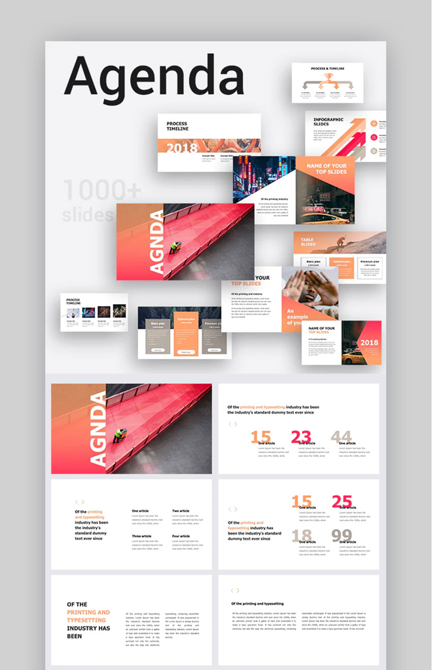 30 Best Powerpoint Agenda Slide Template Designs Free Pro with regard to measurements 850 X 1319