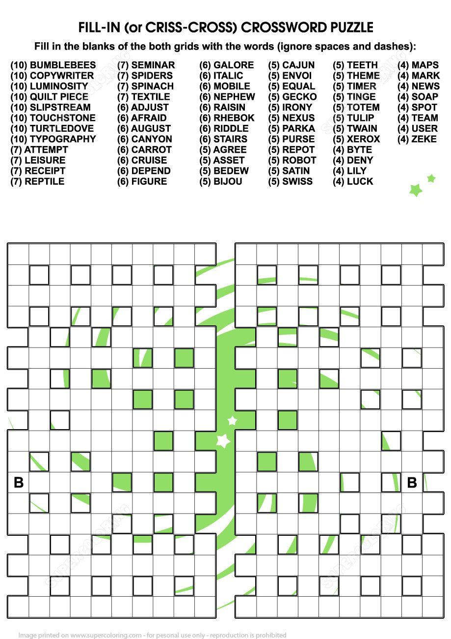 30 Printable Fill In Puzzle In 2020 Fill In Puzzles intended for proportions 919 X 1300