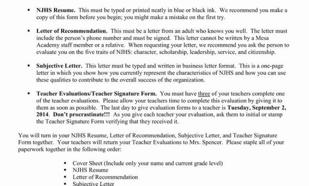 30 Recommendation Letter For Honor Society In 2020 in measurements 791 X 1024