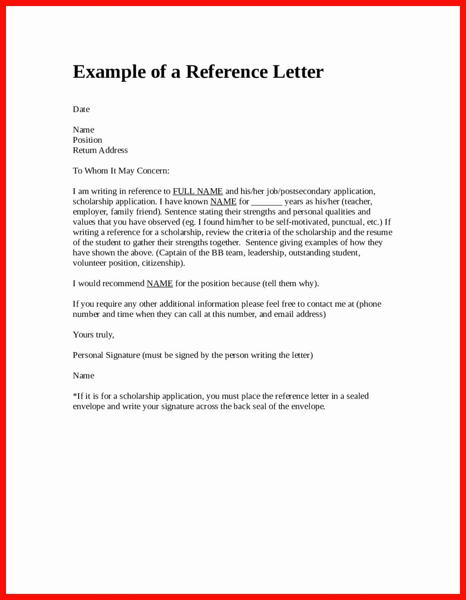 30 Reference Letter Vs Recommendation Letter In 2020 With pertaining to sizing 924 X 1189