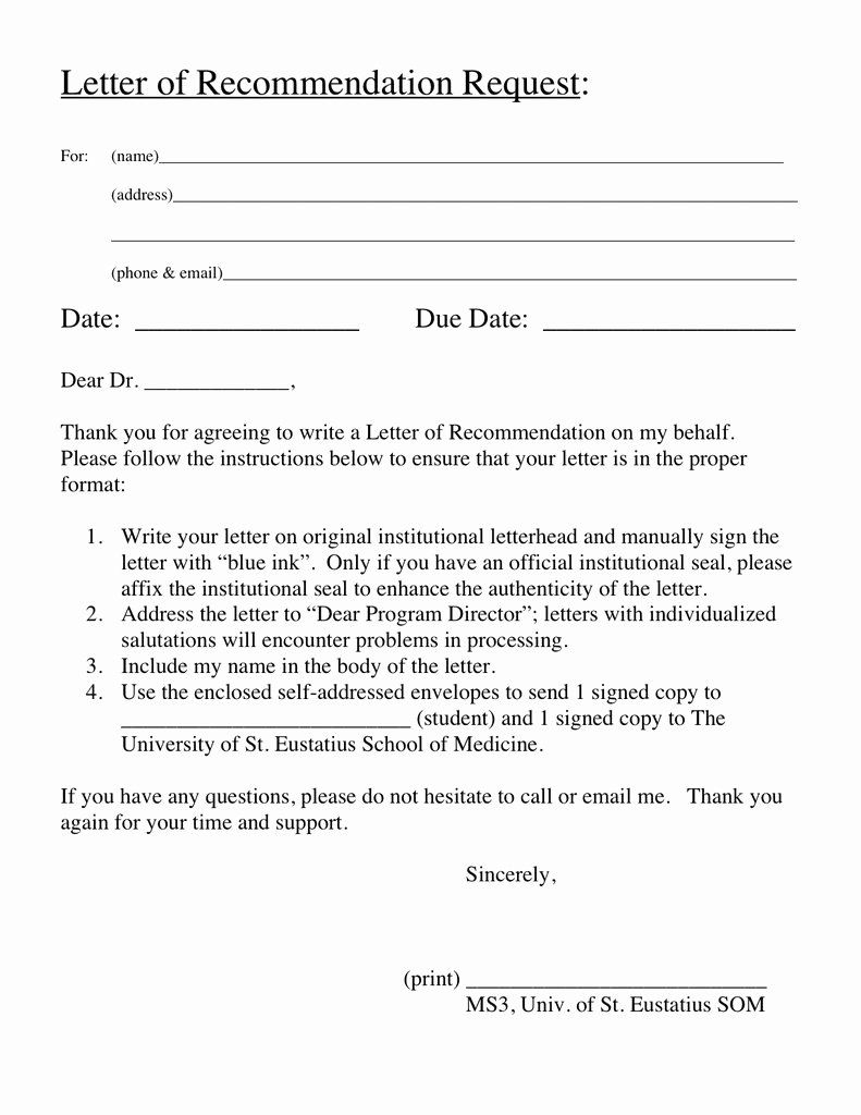 30 Request For Recommendation Letter Sample In 2020 Letter for measurements 791 X 1024