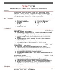 30 Resume Examples View Industry Job Title Resume inside measurements 800 X 1035