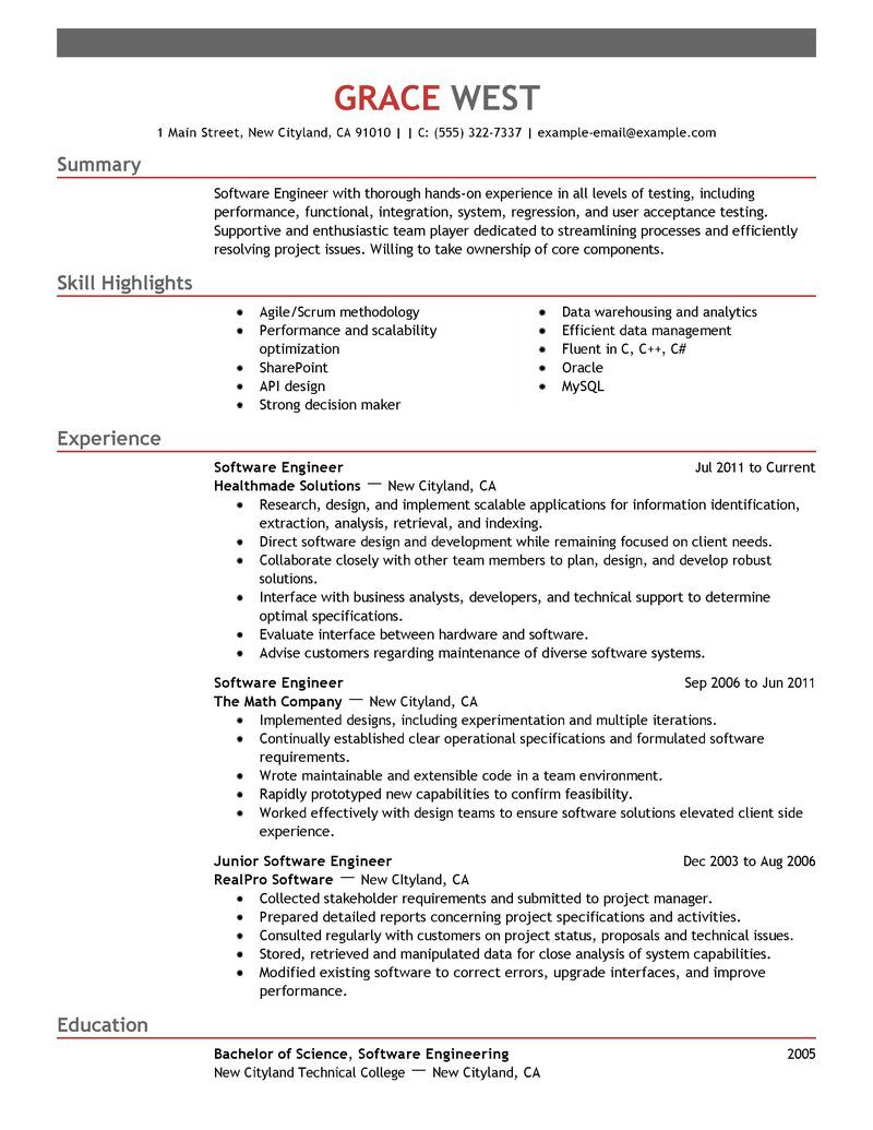 30 Resume Examples View Industry Job Title Resume inside measurements 800 X 1035