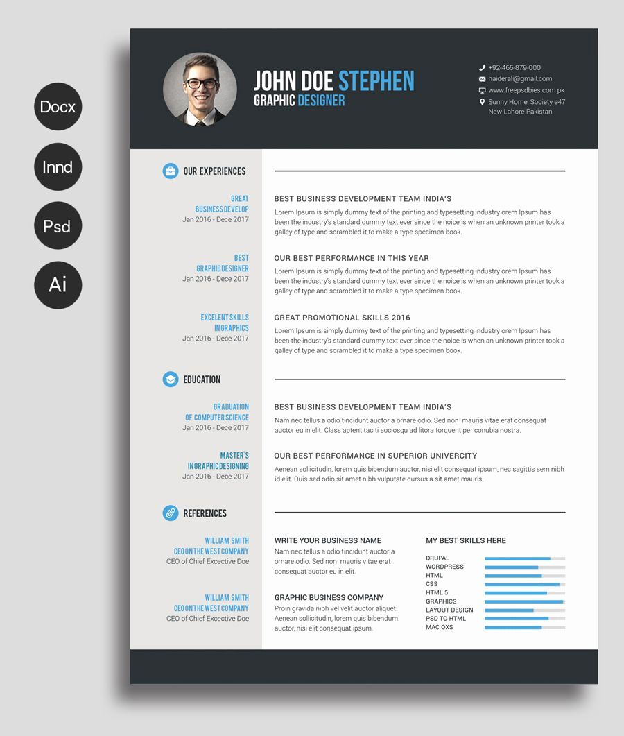 30 Resume Templates Free Word Avec Images Modele Cv pertaining to measurements 900 X 1061