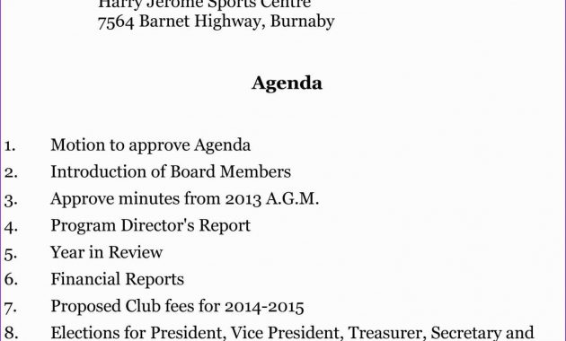 34 The Best Club Agm Agenda Template For Ms Word With Club throughout measurements 1447 X 1586