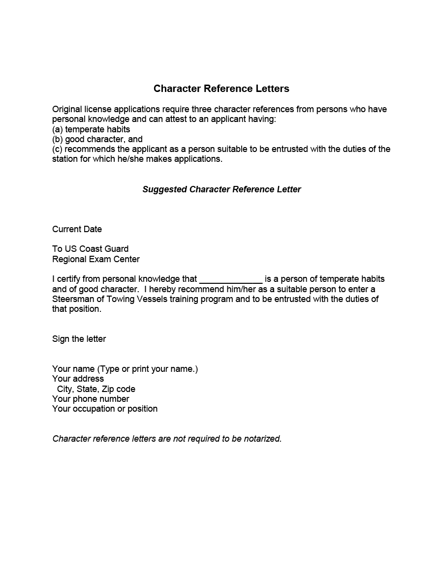 38 Free Character Witness Letters Examples Tips with regard to measurements 900 X 1165