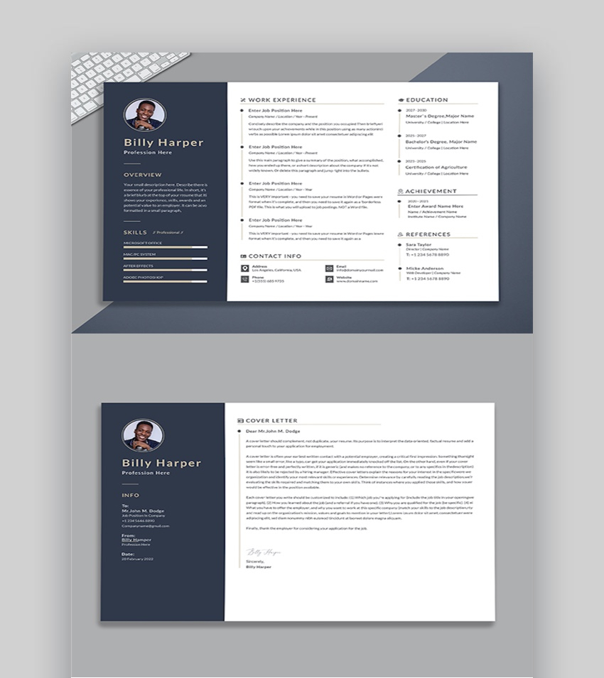 39 Professional Ms Word Resume Templates Simple Cv Design pertaining to sizing 850 X 955