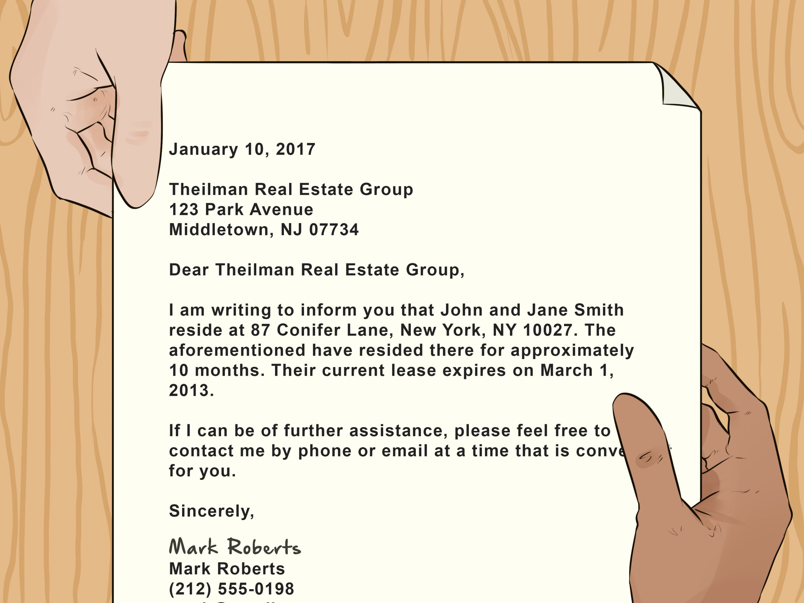 4 Ways To Write A Letter Showing Proof Of Residence For A Tenant pertaining to dimensions 3200 X 2400