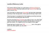 40 Landlord Reference Letters Form Samples Templatelab regarding proportions 900 X 1165