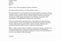 40 Letters Of Recommendation Template Letter Of throughout dimensions 1275 X 1650