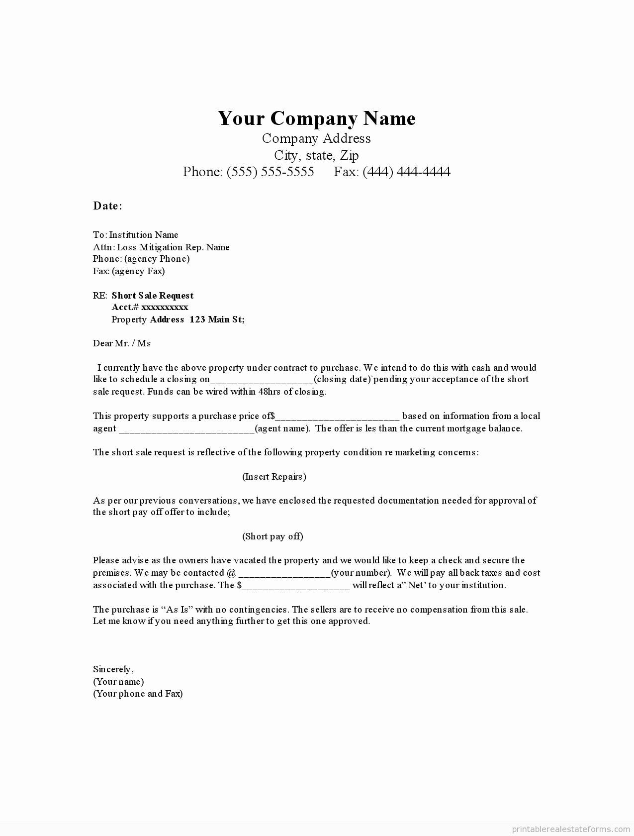 40 Real Estate Offer Letter Template Letter Templates with size 1275 X 1680