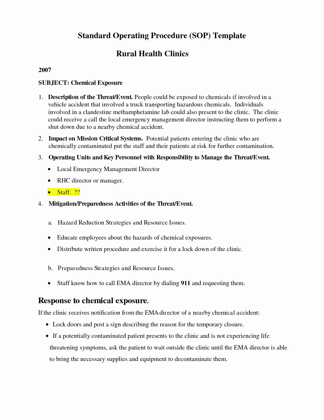 40 Standard Operation Procedure Format Standard Operating regarding dimensions 1275 X 1650