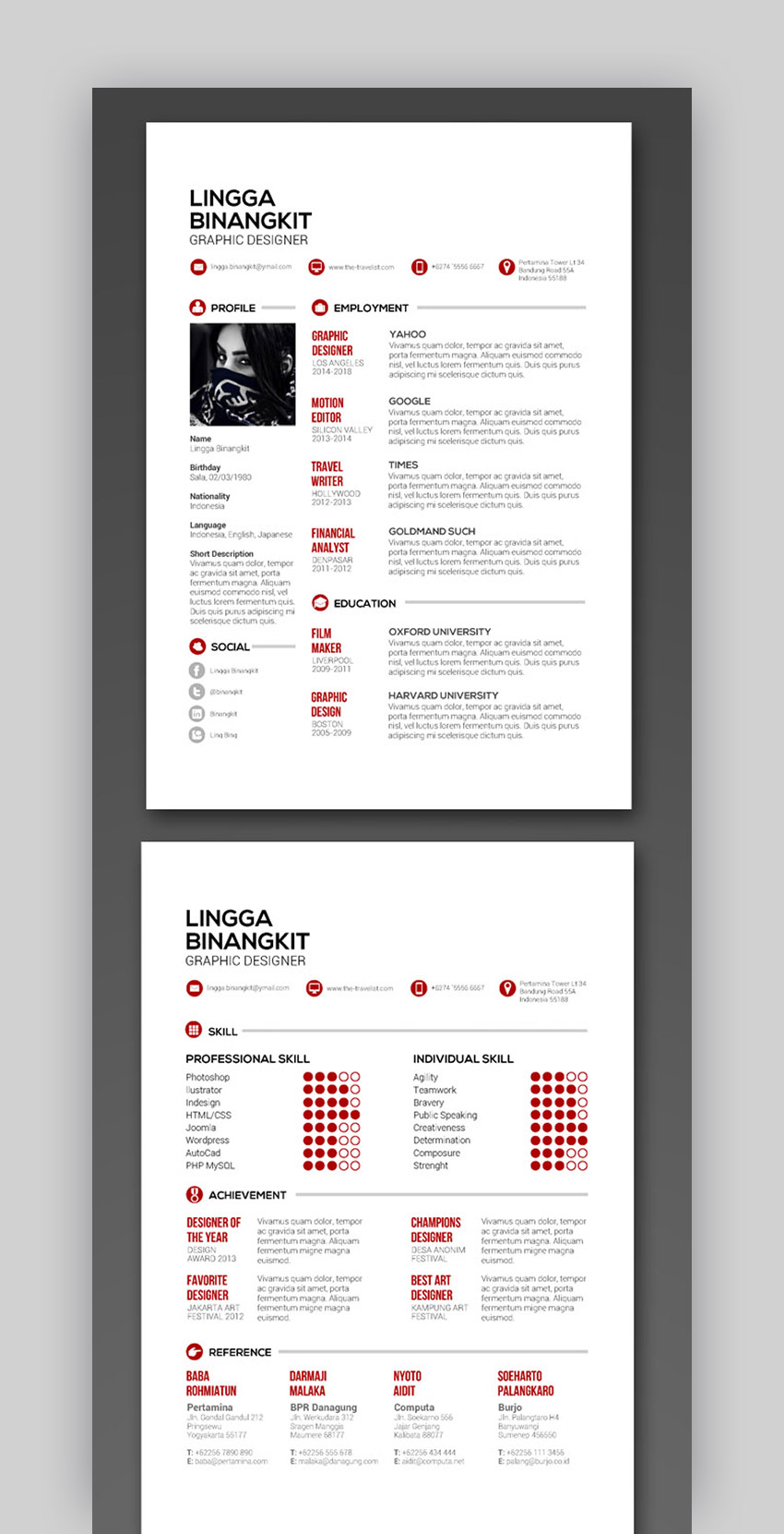 45 Best Indesign Resume Templates Free Pro Cv Indd within size 850 X 1661