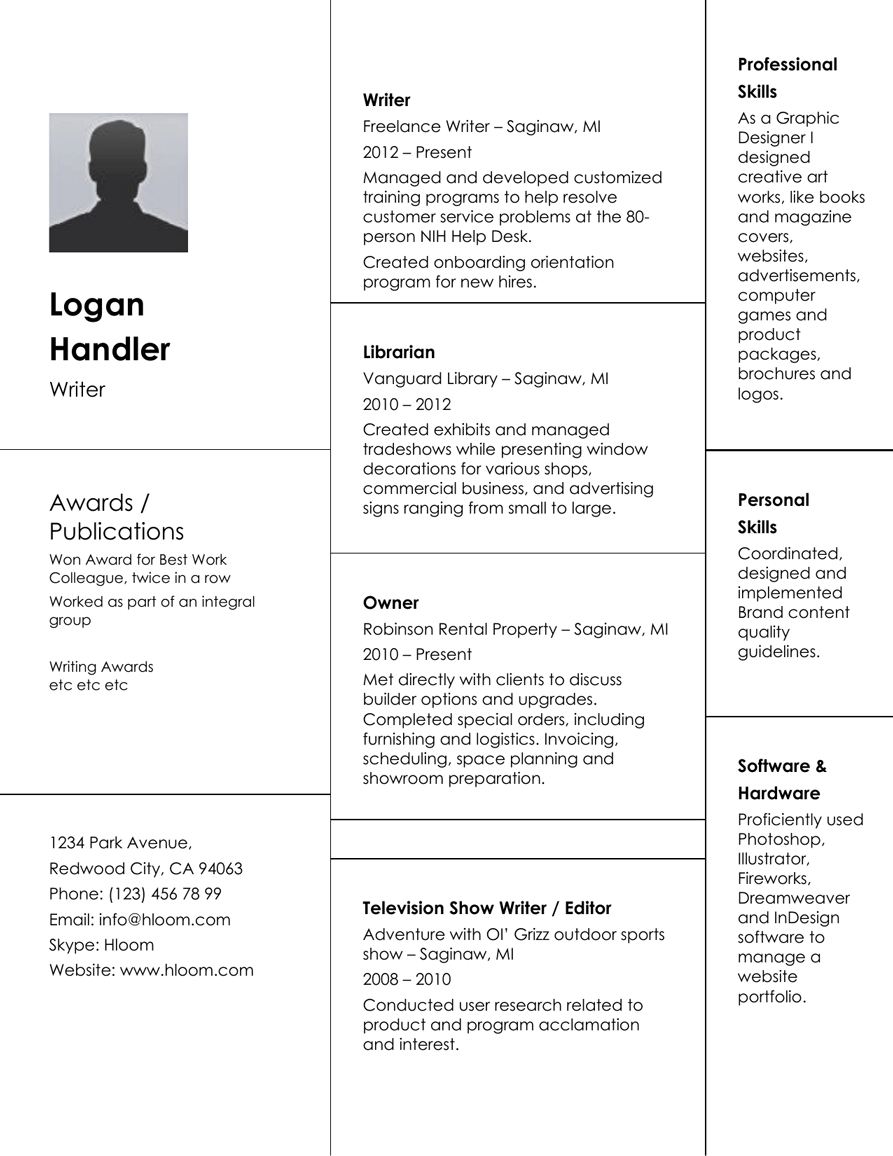 49 Creative Resume Templates Unique Non Traditional Designs with sizing 893 X 1156