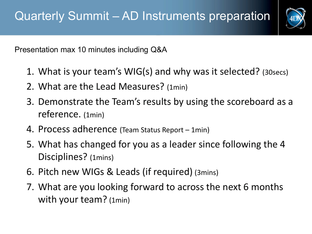 4dx Quarterly Summit Template Ad Instruments within sizing 1024 X 768